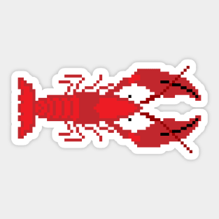 8-bit Crawfish Sticker